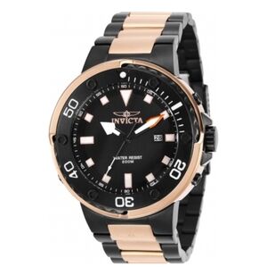 Invicta 49mm NWT Rose Gold/Black Pro Driver Watch